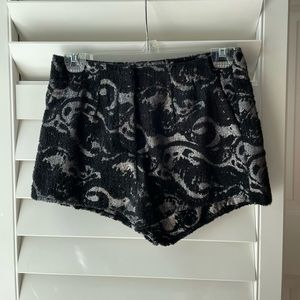 soft metallic mink pink shorts